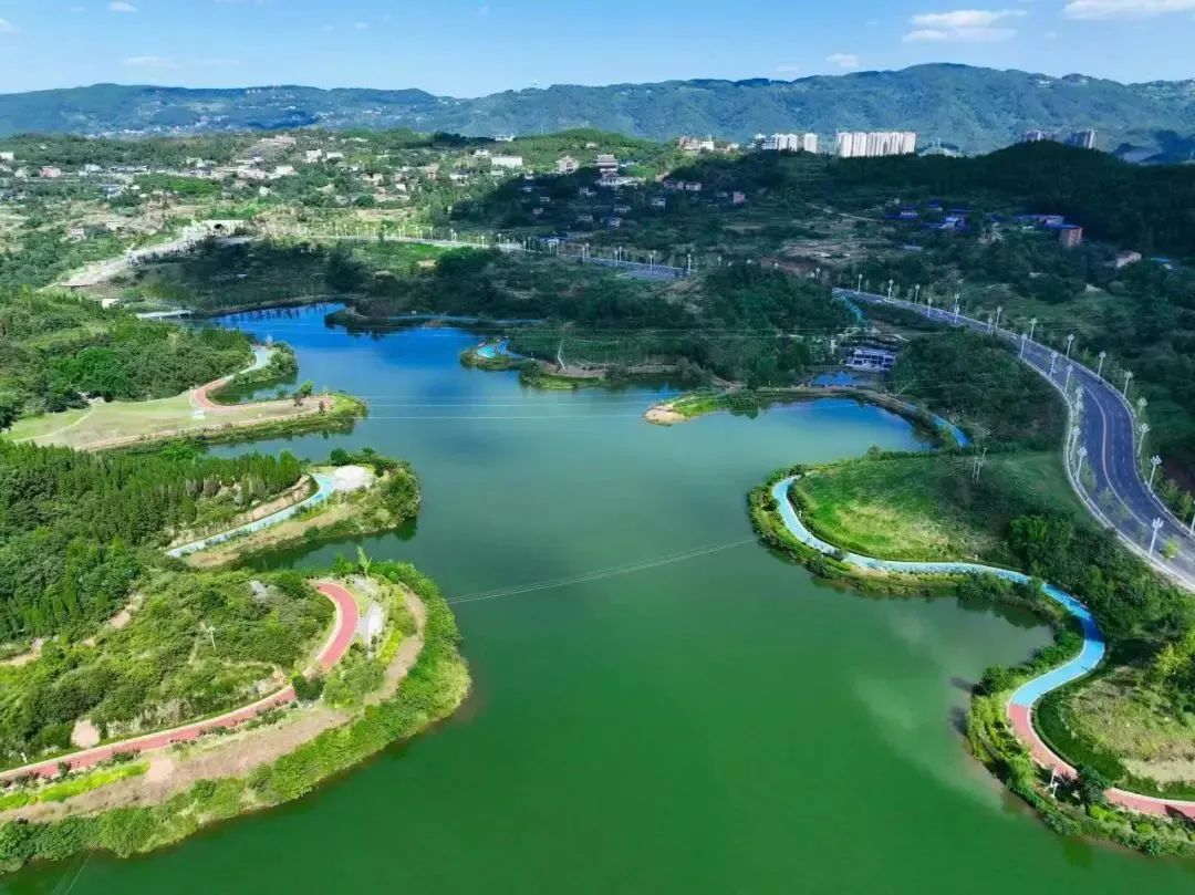 四川梨树坪湿地公园夜景照明